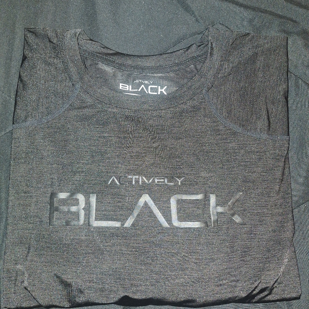Black Activewear T-Shirt